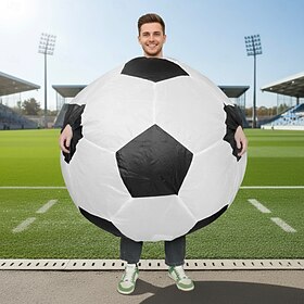 World Soccer Match 2026 Inflatable Costume Football Soccer Funny Adults' Unisex Party Match Dress Up