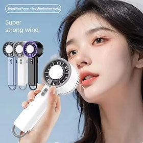 Mini ventilatore portatile, ventilatore personale portatile con vento super potente, ventilatore turbo ad alta velocità ricaricabile tramite USB per v