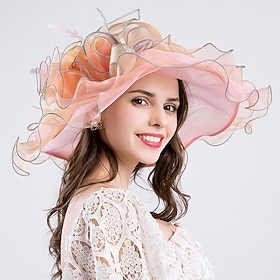 Derby Hat Church Hat Kentucky Derby Hat Gentlewoman Noblewoman Fancy Dress Women's Derby Ascot Horse Racing Festival Adults' Hat Spring  Summer