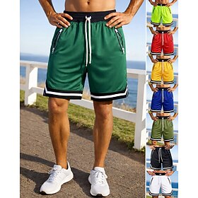 Men's Running Shorts Athletic Shorts Gym Shorts Drawstring Pockets Shorts Casual Daily Outdoor Summer Lightweight Breathable Gym Workout Walking Jogging Regula