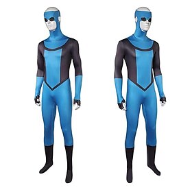 Adventure Invinciboy Superhero Zentai Suits Outfits Bodysuits Video Game Cosplay Movie TV Theme Costumes for Men's Adults' Masquerade Halloween Performance Com