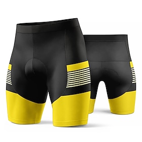Per uomo Geometrico Pantaloncini da strada Pantaloncini da bici Pantaloncini imbottiti da ciclismo Bicicletta Pantaloncini Pantaloni Vestibilità adere