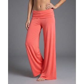 Per donna Gamba larga Chinos Vacanza Moda Streetwear Lunghezza intera Vita Alta Semplice Comodo Comodità Morbido Elasticizzato All'aperto Streetwear A