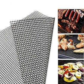 2/4PCS Non-Stick Grill Mesh Mats, Reusable Barbecue Mats, Suitable for Outdoor Grilling, Compatible with Gas, Charcoal, and Electric Grills, for Cooking Meat,