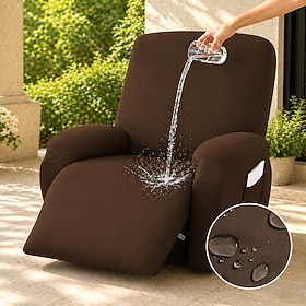 Funda impermeable para sofá, funda elástica de seda de leche para sillón reclinable, funda de cobertura total antideslizante, funda elástica, ajuste universal,