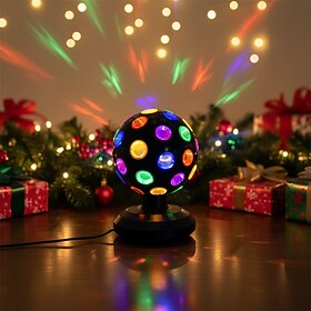 360° Rotating LED Disco Stage Light, USB Powered DJ Party Light, Festival  Room Decorative Night Light, 1PC