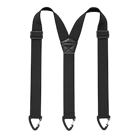 Men's 3-Clip Suspenders Hidden Suspender Under Clothes with 3 Snap Loop (3.8cm wide) Y-Back Adjustable Work Mountaineering Strap Outdoor Men's Mountaineering B