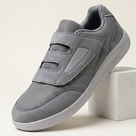 Men's Gray Barefoot Shoes - Wide Toe Box Wide Fit Casual Sneakers - Lightweight…