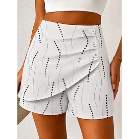 Women's Chinos Shorts Elegant Vacation Vintage Short High Waist Graphic Butterfly Abstract Layered Quick Dry Comfortable Breathable Inelastic Daily Outdoor Vac
