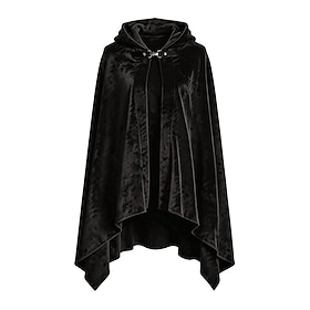 Retrò Vintage Medievale Rinascimento Mantello Strega Costumi da mago Ranger Costume Halloween Carnevale Fiera Rinascimentale LARP Adulti Mantello Tutt