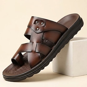 Men's Gladiator Comfort Sandals – Lightweight Open-Toe Casual Sandals, Outdoor Summer Footwear for Travel, Beach Holidays and Everyday Wear