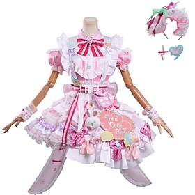 Fantasy Academy Idol Ragazza anime giapponese carina Ragazza Lolita Vestito Costume di fantasia Uniforme Cosplay Costumi dei videogiochifor Adulti Per