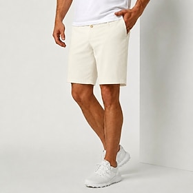 Men's Casual Linen Dress Shorts in Khaki