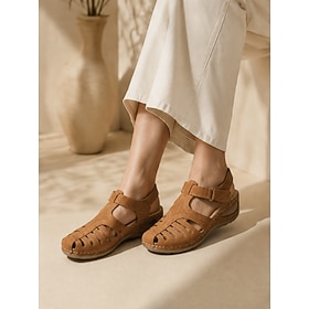 Women's Casual Fisherman Sandals – Breathable Cut-Out Comfort Shoes With Adjust…
