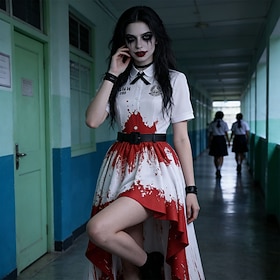 Dramma thailandese Ragazza misteriosa Vestito Costume Costume di fantasia Cosplay for Per donna Adulti Halloween Carnevale Performance Con il fumetto 