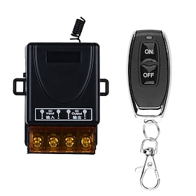 Interruttore di controllo remoto wireless DC 12V 24V 36V 48V, relè ad alta potenza a 1 canale 30A, kit trasmettitore e ricevitore RF 433MHz per motore