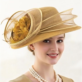 Derby Hat Church Hat Kentucky Derby Hat Gentlewoman Noblewoman Fancy Dress Women's Masquerade Derby Ascot Horse Racing Festival Adults' Headpiece