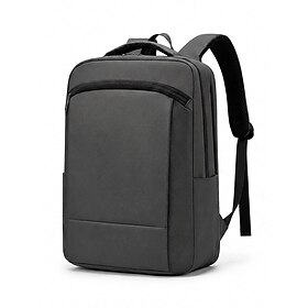Zaino per laptop da studente per uomo, borsa scolastica impermeabile in poliestere, zaino multi-scomparto di grande capacità adatto a laptop da 15,6 p