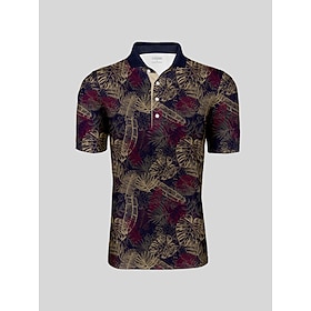 Per uomo Polo da golf blu navy Manica Corta Top Abbigliamento da golf Abbigliamento Abiti Abbigliamento