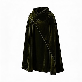 Retrò Vintage Medievale Rinascimento Mantello con Cappuccio Strega Costumi da mago Cavalieri Costume Fantasia Halloween Carnevale Fiera Rinascimentale