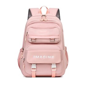 Student School Backpack,Waterproof Polyester Bookbag,Large Capacity,Multi-Compa…