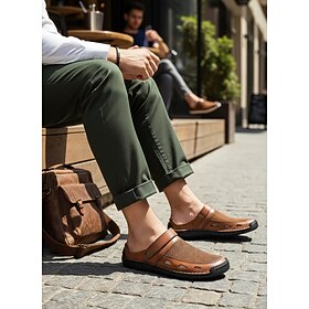 Men's Breathable Slip-On Sandals, Lightweight Mesh Summer Walking Shoes, Casual…