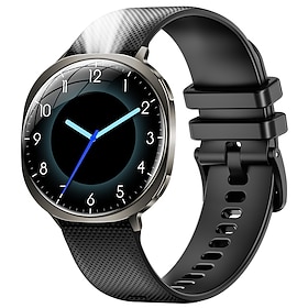 Ultra-thin Smart Watch for Men Women, 5.93mm Slim Fitness Tracker with Bluetooth Call, Heart Rate Sleep Monitor, 100 Sports Modes, Round Smartwatch for Android