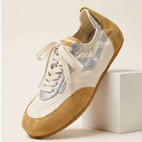 Men's Beige Lace-Up…