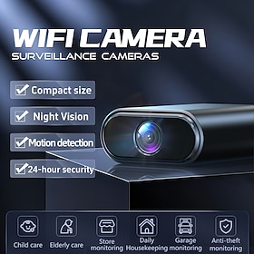 Mini WiFi Camera, 1080P HD Small Wireless Security Camera with Night Vision  Motion Detection, Portable Surveillance Camera for Home Office Car, Remote Monitor