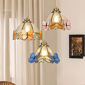 20 cm Pendant Lantern Design Pendant Light Glass Vintage 110-120V 220-240V