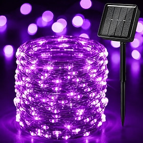 Halloween Solar Fairy Lights, 8 Modes Waterproof LED String Lights for Outdoor Garden, Patio, Balcony, Tree, Fence, Halloween Party, Christmas, Wedding and Hol