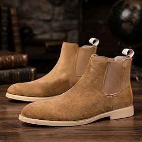 Men's Chelsea Boots, Classic Casual Ankle Boots with Minimalist Style, Comfortable Everyday Shoes for Office, Business Casual, Travel and Weekend Wear