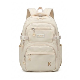 Unisex Student Backpack, Water-Resistant Polyester Large Capacity Multi-Compart…
