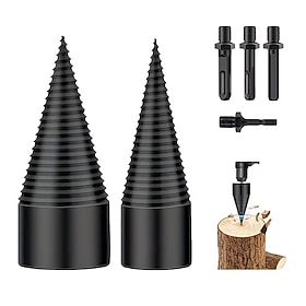 6PCS Firewood Log Splitter Drill Bit Set, Heavy Duty 42Mm 3…