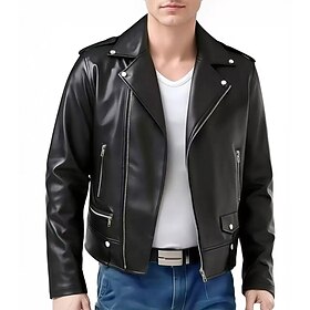 Retro Vintage Rock Punk Gothic Jacket Long Sleeves Rocker Notched Lapels Fancy Dress Men's Carnival Party Performance Casual Daily Adults' Jacket Fall Winter