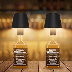 Cordless LED Wine Bottle Top Lamp, Detachable Portable Touch Control Table Lamp, Waterproof USB‑C Rechargeable Mushroom Ambient Night Light for Bar Restaurant