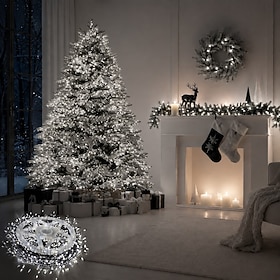 Christmas String Lights, LED Firecracker Fairy Lights, Twinkle Lights, Copper Wire Firecracker String Lights for Indoor Outdoor Christmas Tree Wedding Birthday