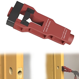 Door Latch Mortise Tool, Door Lock Installation Kit for 1-3/8 and 1-3/4 Thick Doors, Mortise Cutting Guide for Clean Material Removal, Scoring and Chiseling, F