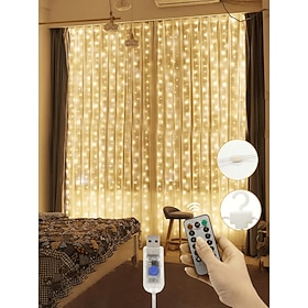LED Strip Light for Curtains - 31/32/33m USB Remote Control Room Decorative Light Strip Mood Lighting with Premium Feel