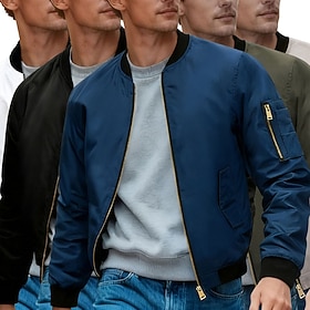 Men's Lightweight Jacket Bomber Jacket Jacket Casual Jacket Casual Outdoor Brea…