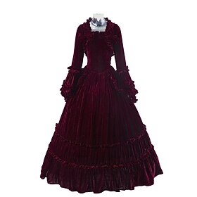 Gothic Rococo Victorian Dress Party Costume Masquerade Ruffle Sleeve Maria Antonietta Plus Size Ball Gown Fancy Dress Women's Girls' Royal Halloween Masquerade