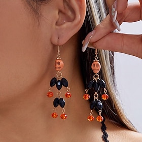 Orecchini a cerchio Orecchini Monogramma Zucca Vintage Moda Di tendenza Orecchini Gioielli # 1 / # 2 / # 3 Per Feste Matrimonio Halloween Ferie 1 Paio