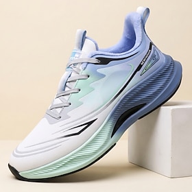 Men's Running Sneakers Lightweight Walking Shoes Gradient Color Sport Style Comfortable Casual Footwear for Fitness Outdoor Activities Travel and Everyday Wear