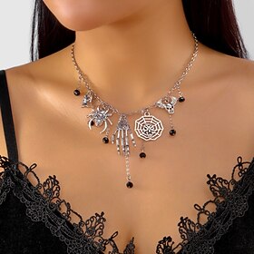Necklace Chrome Women's Fashion Trendy Classic Wedding Necklace For Daily Party Halloween