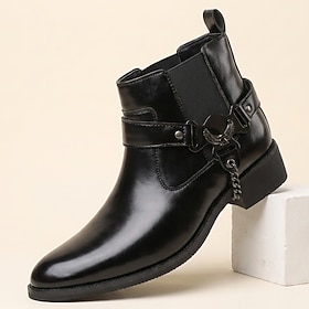 Men's Fashion Classic Casual Daily PU Leather Comfortable Slip-On Black Burgund…