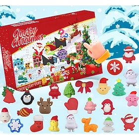Christmas Plush Advent Calendar 2026, 24 Days Christmas Countdown Calendar with 24 Mini Animal Stuffed Toys, Cute Holiday Surprise Gifts for Kids, Boys and Gir