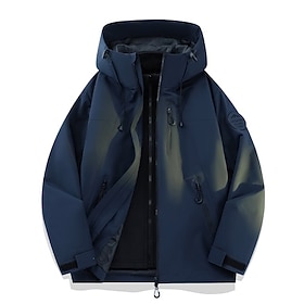 Men's Outdoor Jacket Winter Coat Fleece Jacket Casual Jacket Casual Daily Thermal Warm Waterproof Pocket 2 Piece Fall Winter Solid Color Streetwear Sports  Out
