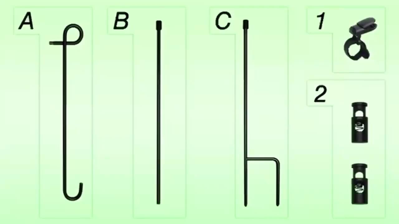 Set Garden Flag Stand Flag Pole Suitable For Home Flags Decorative