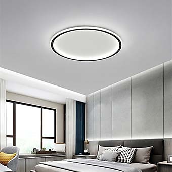 ,Gray LED Ceiling Lamp Simple Modern Design Round Ultra-Thin 28W Neutral Lighting Living Room 40cm6.5cm Bedroom Dining Room Study Balcony Available