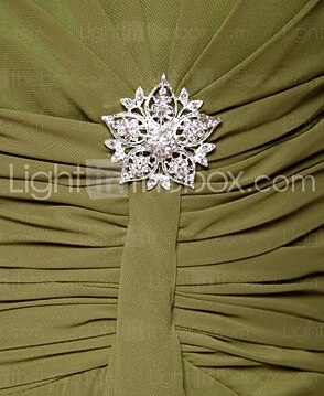 Ball Gown Homecoming Cocktail Party Dress Strapless Sleeveless Knee Length Chiffon with Ruched Beading Ruffles 2021 2026 - $79.99 –P3